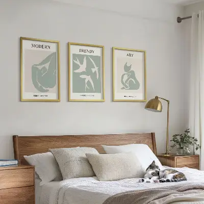 Matisse abstrakta figurer set om 3 tavlor