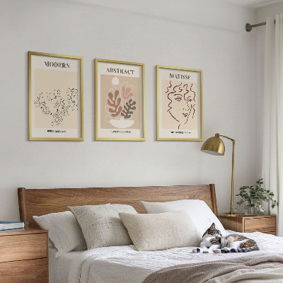 Tavelpaket med ramar Moderna växtlinjer