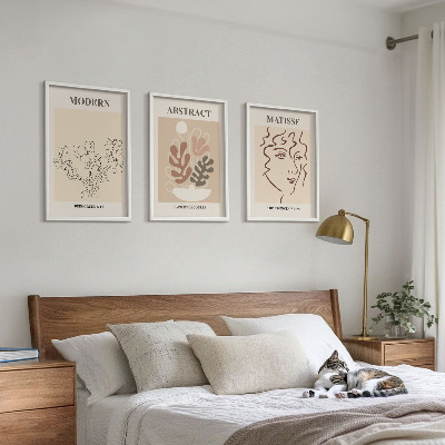 Tavelpaket med ramar Moderna växtlinjer