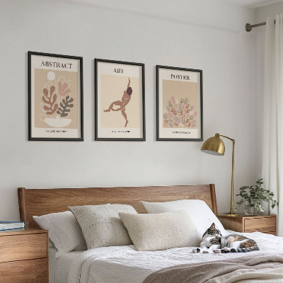Tavelset ovanför soffa Matisses stilfulla kompositioner