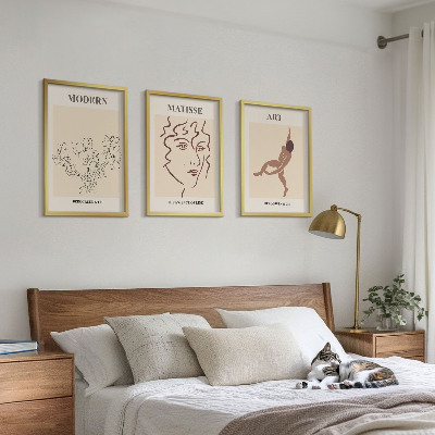 Tavelpaket med ramar Snygg grafik blommor karaktärer