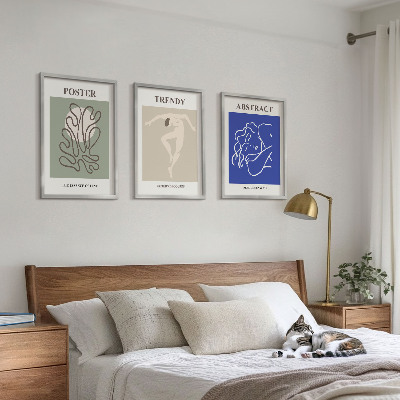 Tavelpaket med ramar Henri Matisse pastellgrafik