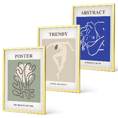 Tavelpaket med ramar Henri Matisse pastellgrafik