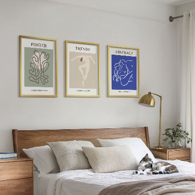 Tavelpaket med ramar Henri Matisse pastellgrafik