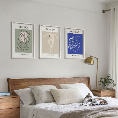 Tavelpaket med ramar Henri Matisse pastellgrafik
