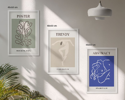 Tavelpaket med ramar Henri Matisse pastellgrafik