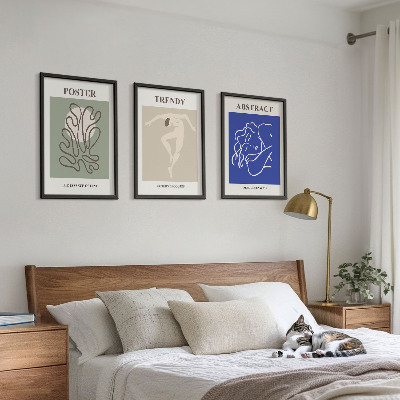 Tavelpaket med ramar Henri Matisse pastellgrafik