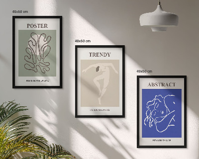 Tavelpaket med ramar Henri Matisse pastellgrafik