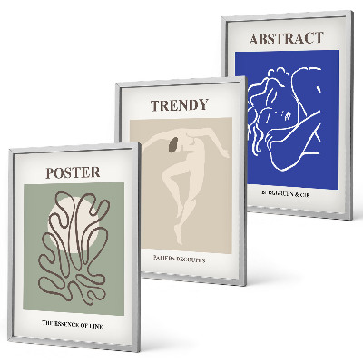 Tavelpaket med ramar Henri Matisse pastellgrafik