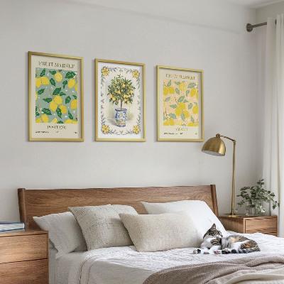 Tavelpaket med ramar Citrusfrukter Italien