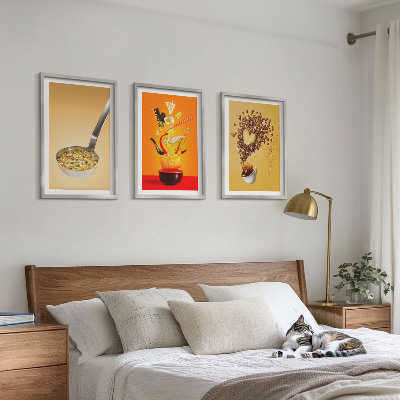 Tavelpaket med ramar Mattema i köket