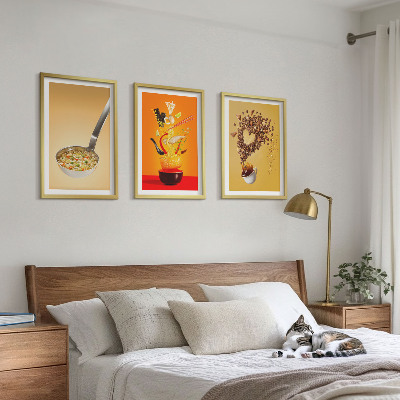 Tavelpaket med ramar Mattema i köket