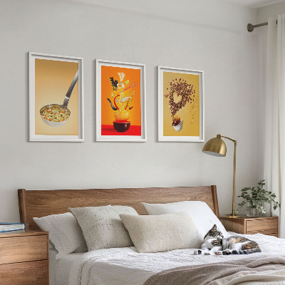 Tavelpaket med ramar Mattema i köket