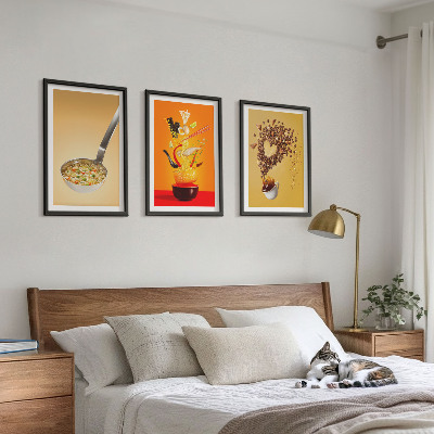 Tavelpaket med ramar Mattema i köket