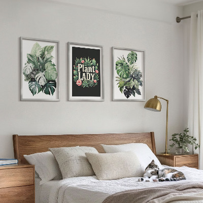 Tavelpaket med ramar Tropiska växter Plant Lady