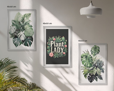Tavelpaket med ramar Tropiska växter Plant Lady