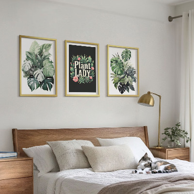 Tavelpaket med ramar Tropiska växter Plant Lady