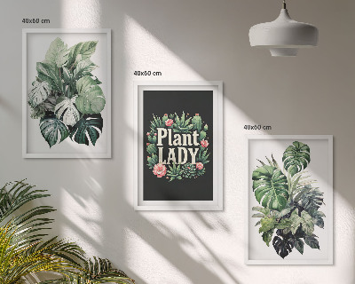Tavelpaket med ramar Tropiska växter Plant Lady