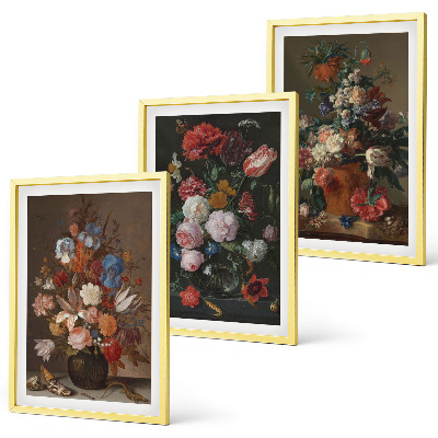Tavelpaket med ramar Blommor i vaser kompositioner