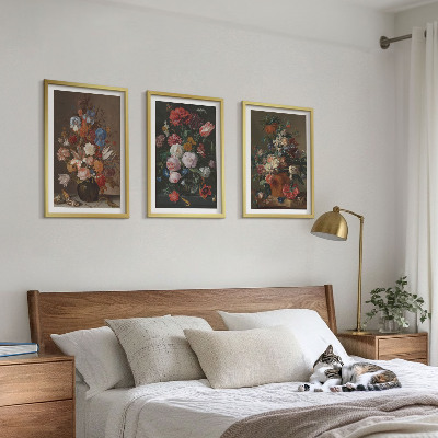 Tavelpaket med ramar Blommor i vaser kompositioner