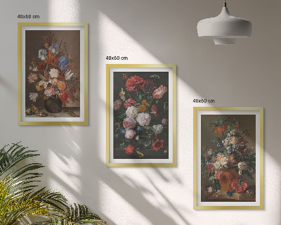 Tavelpaket med ramar Blommor i vaser kompositioner