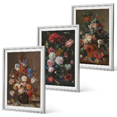 Tavelpaket med ramar Blommor i vaser kompositioner