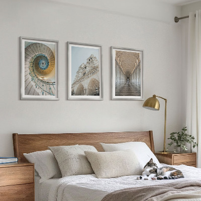 Set om 3 tavlor Spiraltrappa på katedralens fasad
