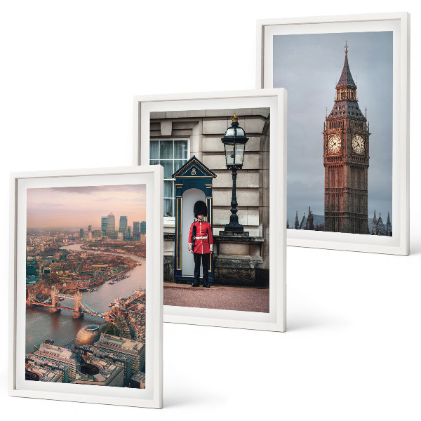 Tavelset ovanför soffa London Bridge Guardian Big Ben