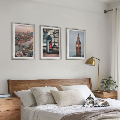 Tavelset ovanför soffa London Bridge Guardian Big Ben