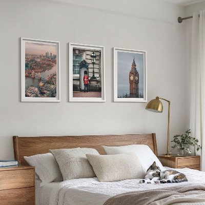 Tavelset ovanför soffa London Bridge Guardian Big Ben