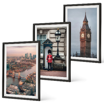 Tavelset ovanför soffa London Bridge Guardian Big Ben