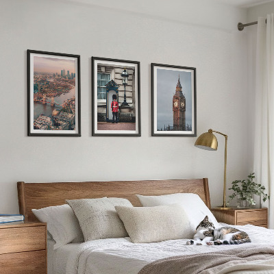 Tavelset ovanför soffa London Bridge Guardian Big Ben