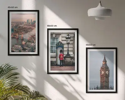 London Bridge och Big Ben tavlor tavelset för väggen ovanför soffan