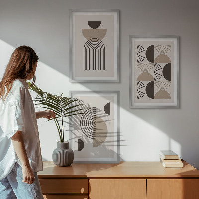 Tavelset ovanför soffa Abstrakta minimalismmönster