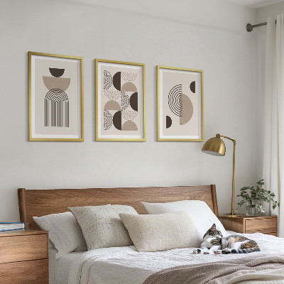 Tavelset ovanför soffa Abstrakta minimalismmönster
