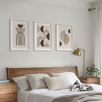Tavelset ovanför soffa Abstrakta minimalismmönster
