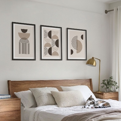 Tavelset ovanför soffa Abstrakta minimalismmönster