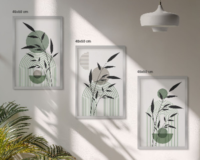 Tavelpaket med ramar Boho växtkompositioner