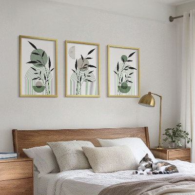 Tavelpaket med ramar Boho växtkompositioner