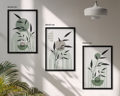 Tavelpaket med ramar Boho växtkompositioner