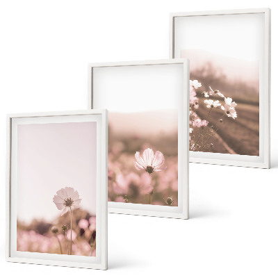 Tavelpaket med ramar Vildblommande ängar sommarlandskap