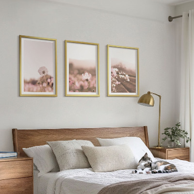 Tavelpaket med ramar Vildblommande ängar sommarlandskap