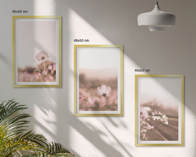 Tavelpaket med ramar Vildblommande ängar sommarlandskap