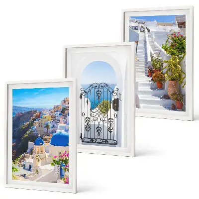 Tavelset Santorini i Oia tavlor ovanför soffan