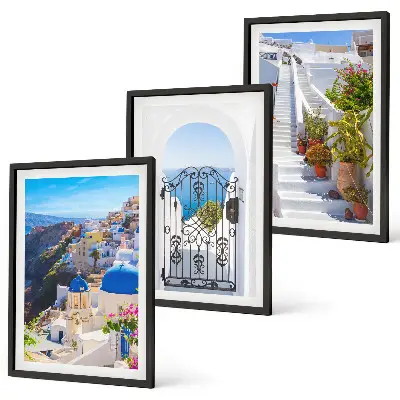 Tavelset Santorini i Oia tavlor ovanför soffan