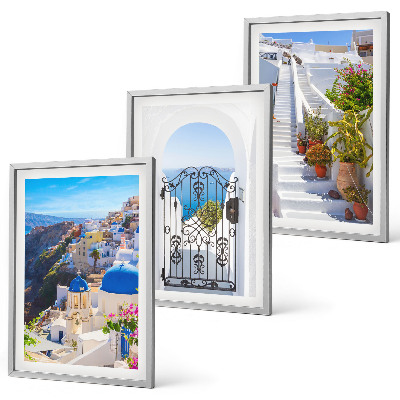 Tavelset ovanför soffa Santorini-arkitekturen i Oia