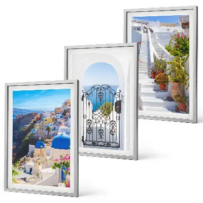 Tavelset Santorini i Oia tavlor ovanför soffan