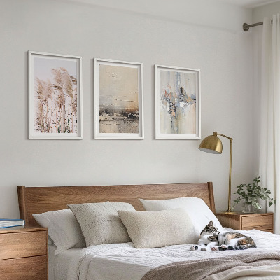 Tavelpaket med ramar Vegetation abstrakta mönster