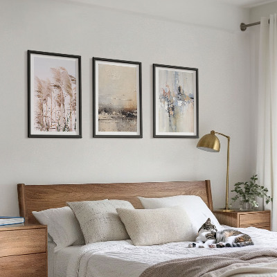Tavelpaket med ramar Vegetation abstrakta mönster