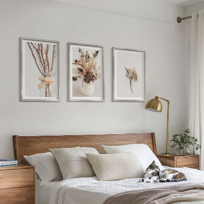 Tavelpaket med ramar Blommor och grenar minimalistiska